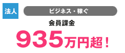 【法人】ビジネス・稼ぐ ダウンロード販売 9,609万円超!