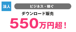 【個人】美容・健康 オンライン物販 546万円超!